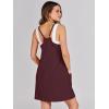 imageCaracilia Womens Summer Mini Dress 2025 Casual Sleeveless Built in Shapewear Sundress Trendy Short Tennis Athletic OutfitsWine Red