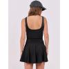 imageCaracilia Womens Tennis Mini Dresses 2025 Summer Sleeveless Built in Shorts Golf Athletic One Piece Active Romper DressBlack