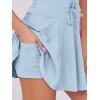 imageCaracilia Womens Tennis Mini Dresses 2025 Summer Sleeveless Built in Shorts Golf Athletic One Piece Active Romper DressLight Blue