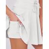 imageCaracilia Womens Tennis Mini Dresses 2025 Summer Sleeveless Built in Shorts Golf Athletic One Piece Active Romper DressWhite