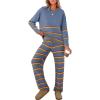 Dusty Blue Striped Combo