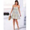 imageCaracilia Sundress for Women 2025 Summer Casual Travel Vacation Beach Cover Ups Floral Spaghetti Strap Flowy Cute Mini DressYellow Flower