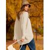 imageCaracilia Women Boat Neck Batwing Long Sleeve 2024 Fall Oversized Ribbed Knit Pullover Sweaters Baggy Jumper Tunic TopsApricot