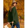 imageCaracilia Women Boat Neck Batwing Long Sleeve 2024 Fall Oversized Ribbed Knit Pullover Sweaters Baggy Jumper Tunic TopsArmy Green