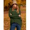 imageCaracilia Women Boat Neck Batwing Long Sleeve 2024 Fall Oversized Ribbed Knit Pullover Sweaters Baggy Jumper Tunic TopsArmy Green