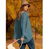 imageCaracilia Women Boat Neck Batwing Long Sleeve 2024 Fall Oversized Ribbed Knit Pullover Sweaters Baggy Jumper Tunic TopsBlue