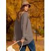 imageCaracilia Women Boat Neck Batwing Long Sleeve 2024 Fall Oversized Ribbed Knit Pullover Sweaters Baggy Jumper Tunic TopsBrown