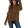 imageCaracilia Women Boat Neck Batwing Long Sleeve 2024 Fall Oversized Ribbed Knit Pullover Sweaters Baggy Jumper Tunic TopsCoffee