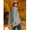 imageCaracilia Women Boat Neck Batwing Long Sleeve 2024 Fall Oversized Ribbed Knit Pullover Sweaters Baggy Jumper Tunic TopsLight Grey