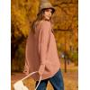 imageCaracilia Women Boat Neck Batwing Long Sleeve 2024 Fall Oversized Ribbed Knit Pullover Sweaters Baggy Jumper Tunic TopsOrange Red