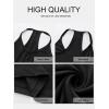 imageCaracilia Women Racerback Tank Tops 2025 Summer Sleeveless V Neck Camisole Slim Fit Basic Camis Workout ClothesBlack