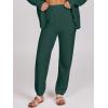 imageCaracilia Womens 2 Piece Outfits Lounge Set V Neck Cardigan Sweater Pants Sets Knit Matching Loungewear 2025 Fall ClothesDeep Green