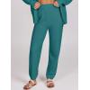 imageCaracilia Womens 2 Piece Outfits Lounge Set V Neck Cardigan Sweater Pants Sets Knit Matching Loungewear 2025 Fall ClothesLake Green