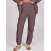 imageCaracilia Womens 2 Piece Outfits Lounge Set V Neck Cardigan Sweater Pants Sets Knit Matching Loungewear 2025 Fall ClothesNutmeg