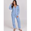 imageCaracilia Womens 2 Piece Outfits Lounge Set V Neck Cardigan Sweater Pants Sets Knit Matching Loungewear 2025 Fall ClothesSky