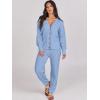 imageCaracilia Womens 2 Piece Outfits Lounge Set V Neck Cardigan Sweater Pants Sets Knit Matching Loungewear 2025 Fall ClothesSky