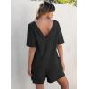 imageCaracilia Womens Oversized Tshirt Romper Hot Shot One Piece Tee Rompers Casual Short Sleeve Athletic Workout Overall Jumpsuit Black Medium