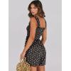 imageCaracilia Womens Summer Casual Smocked Rompers Square Neck Sleeveless Loose Shorts Jumpsuit 2025 Beach Vacation OutfitsFloral Print Black