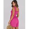 imageCaracilia Womens Summer Casual Smocked Rompers Square Neck Sleeveless Loose Shorts Jumpsuit 2025 Beach Vacation OutfitsRose Pink