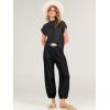 imageCaracilia Womens Two Piece Outfits Knit Sweater Sets Matching Lounge Set Sweatsuit Tracksuit Summer Trendy Clothes Black S