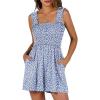 Floral Print Blue