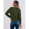 imageCaracilia Cardigan Sweaters for Women Cropped Open Front Tweed Knit Button Down Dressy Casual Jacket 2025 Spring OutwearArmy Green