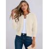 imageCaracilia Cardigan Sweaters for Women Cropped Open Front Tweed Knit Button Down Dressy Casual Jacket 2025 Spring OutwearBegie