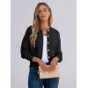 imageCaracilia Cardigan Sweaters for Women Cropped Open Front Tweed Knit Button Down Dressy Casual Jacket 2025 Spring OutwearBlack