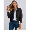 imageCaracilia Cardigan Sweaters for Women Cropped Open Front Tweed Knit Button Down Dressy Casual Jacket 2025 Spring OutwearBlack
