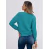 imageCaracilia Cardigan Sweaters for Women Cropped Open Front Tweed Knit Button Down Dressy Casual Jacket 2025 Spring OutwearPeacock Blue