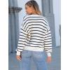 imageCaracilia Cardigan Sweaters for Women Cropped Open Front Tweed Knit Button Down Dressy Casual Jacket 2025 Spring OutwearWhite Black