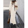 imageCaracilia Women Cardigan Sweaters Long Sleeve Open Front Knit Long Coat Duster Cozy 2025 Fall Winter Outfits with PocketsBeige