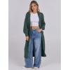 imageCaracilia Women Cardigan Sweaters Long Sleeve Open Front Knit Long Coat Duster Cozy 2025 Fall Winter Outfits with PocketsForest