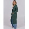 imageCaracilia Women Cardigan Sweaters Long Sleeve Open Front Knit Long Coat Duster Cozy 2025 Fall Winter Outfits with PocketsForest