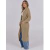 imageCaracilia Women Cardigan Sweaters Long Sleeve Open Front Knit Long Coat Duster Cozy 2025 Fall Winter Outfits with PocketsKhaki