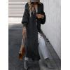 imageCaracilia Women Cardigan Sweaters Long Sleeve Open Front Knit Long Coat Duster Cozy 2025 Fall Winter Outfits with PocketsNavy Blue