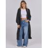 imageCaracilia Women Cardigan Sweaters Long Sleeve Open Front Knit Long Coat Duster Cozy 2025 Fall Winter Outfits with PocketsNavy Blue
