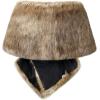 imageCaracilia Women Luxury Faux Fur Coat Jackets Wrap Cape Shawl for Wedding PartyBlack Brown