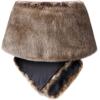 imageCaracilia Women Luxury Faux Fur Coat Jackets Wrap Cape Shawl for Wedding PartyBrown Fur