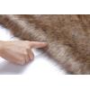 imageCaracilia Women Luxury Faux Fur Coat Jackets Wrap Cape Shawl for Wedding PartyBrown Fur