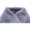 imageCaracilia Women Luxury Faux Fur Coat Jackets Wrap Cape Shawl for Wedding PartyGrey