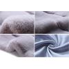 imageCaracilia Women Luxury Faux Fur Coat Jackets Wrap Cape Shawl for Wedding PartyLight Gray