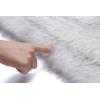 imageCaracilia Women Luxury Faux Fur Coat Jackets Wrap Cape Shawl for Wedding PartyWhite Black Tip