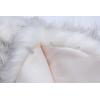 imageCaracilia Women Luxury Faux Fur Coat Jackets Wrap Cape Shawl for Wedding PartyWhite Black Tip