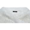 imageCaracilia Women Luxury Faux Fur Coat Jackets Wrap Cape Shawl for Wedding PartyWhite Coffee Tip