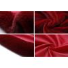 imageCaracilia Women Luxury Faux Fur Coat Jackets Wrap Cape Shawl for Wedding PartyWine