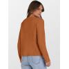 imageCaracilia Womens Cropped Cardigan Sweaters Open Front Button Down Dressy Casual Classic Knit Lady Jackets Fall OuterwearBurnt Orange