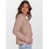 imageCaracilia Womens Cropped Cardigan Sweaters Open Front Button Down Dressy Casual Classic Knit Lady Jackets Fall OuterwearCamel