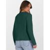 imageCaracilia Womens Cropped Cardigan Sweaters Open Front Button Down Dressy Casual Classic Knit Lady Jackets Fall OuterwearGreen