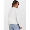imageCaracilia Womens Cropped Cardigan Sweaters Open Front Button Down Dressy Casual Classic Knit Lady Jackets Fall OuterwearIvory White